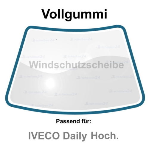 Rahmen Gummi Dichtung Frontscheiben Windschutzscheiben für Iveco Daily hoch 1990 - 1998