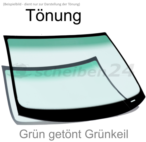 Frontscheibe Windschutzscheibe für VW LT Typ 281-363 Bj.1979-1993 Grün getönt Grünkeil mit Rahmen Glavista