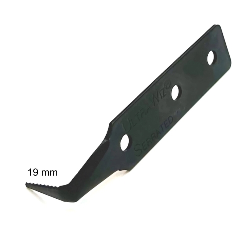 UltraWiz® Autoglas Kaltschneidemesser Ersatzklinge 19mm gezahnt aus CARBONSTAHL