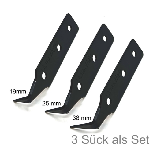 Autoglas UltraWiz® Autoglas Kaltschneidemesser Ersatzklingen Set 19/25/38 mm