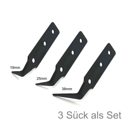 Autoglas UltraWiz® Autoglas Kaltschneidemesser Ersatzklingen Set 19/25/38 mm gezahnt